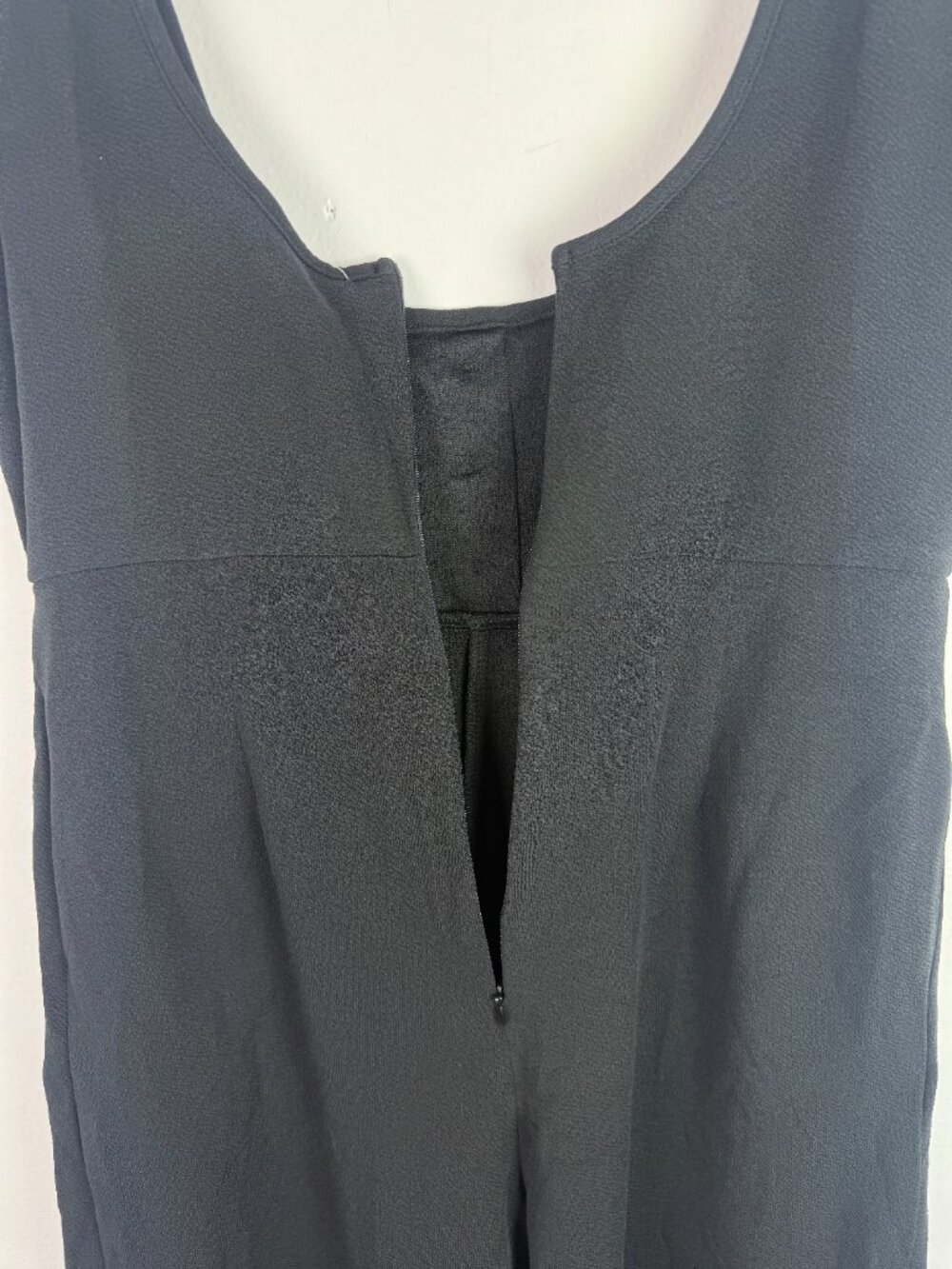 NWT Cupshe Wide Leg Sleeveless Button Jumpsuit Black Size Large L NEW - Picture 10 of 10